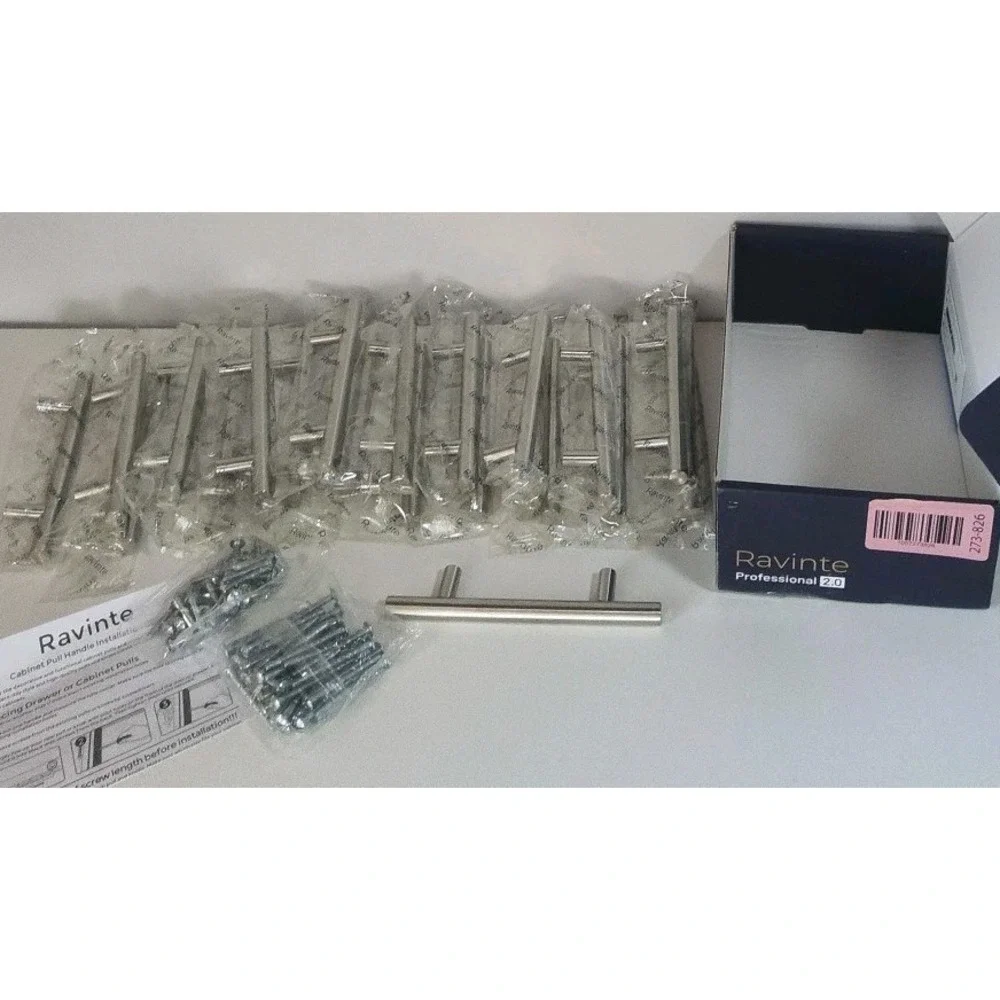 20 Pack Cabinet Pulls 6 Inch Brushed Nickel Stainless Steel Kitchen‎ Handles New